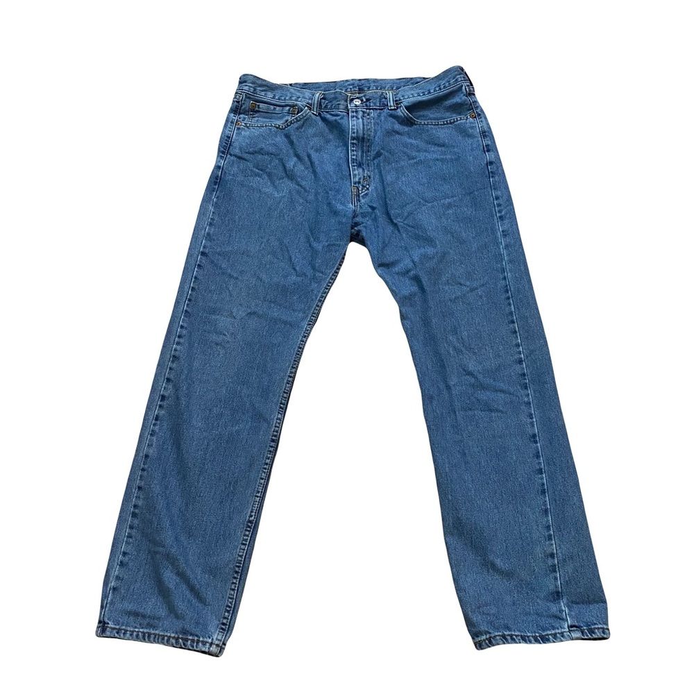 Levi’s 505 regular fit straight jeans y2k 2000s medium light wash 38